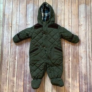 Rothschild quilted baby bunting snowsuit 6/9 m